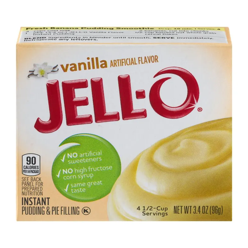JELL-O Vanilla Instant Pudding & Pie Filling Box view 1