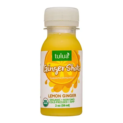 Tulua Lemon Ginger Shot 2 oz Bottle