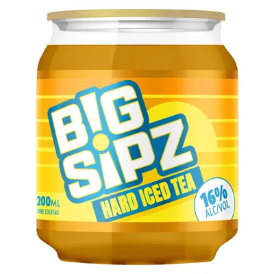 Big Sipz Hard Iced Tea 200ml Can 16% ABV