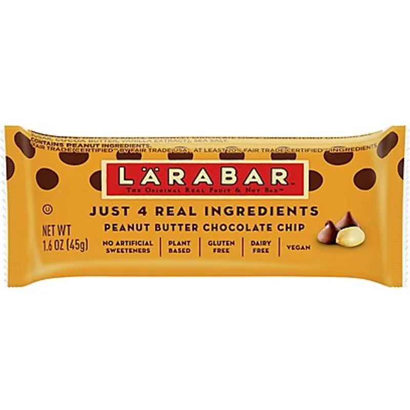 Larabar Fruit & Nut Food Bar Peanut Butter Chocolate Chip view 1