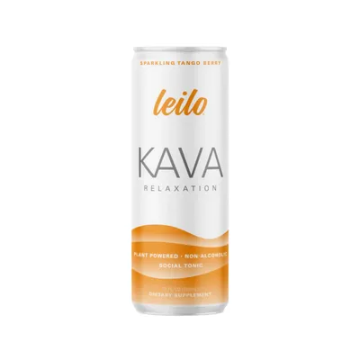 Leilo Kava Relaxation Sparkling Tango Berry 12 oz Can