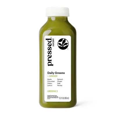 Pressed Juicery Daily Greens + Ginger 15.2 oz Bottle
