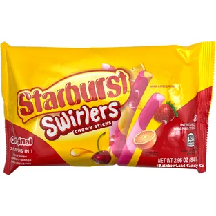 Starburst Swirlers Chewy Sticks Candy