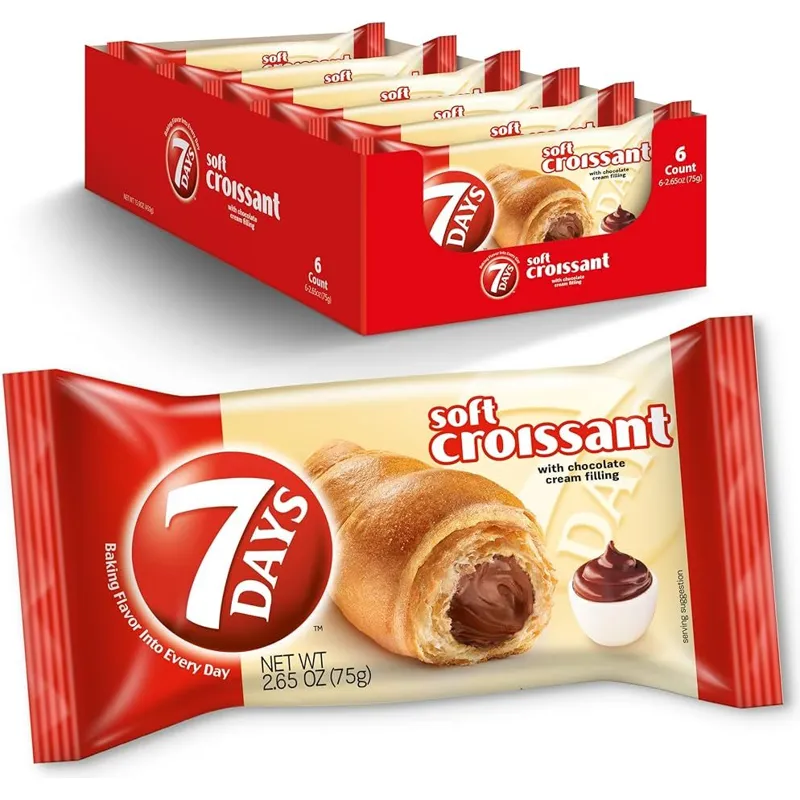 7Days Soft Croissant With Chocolate Cream Filling Bag view 1