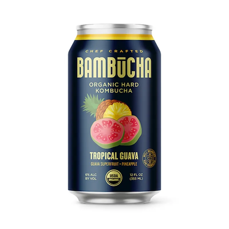 Bambucha Tropical Guava Hard Kombucha view 1