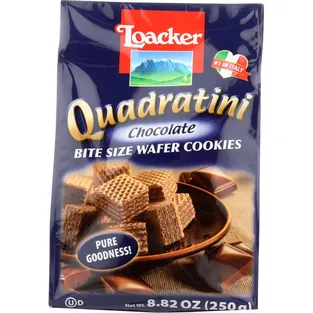 Loacker Quadratini Chocolate Wafer Cookies