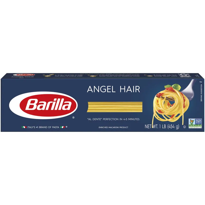 Barilla Angel Hair Pasta Box view 1