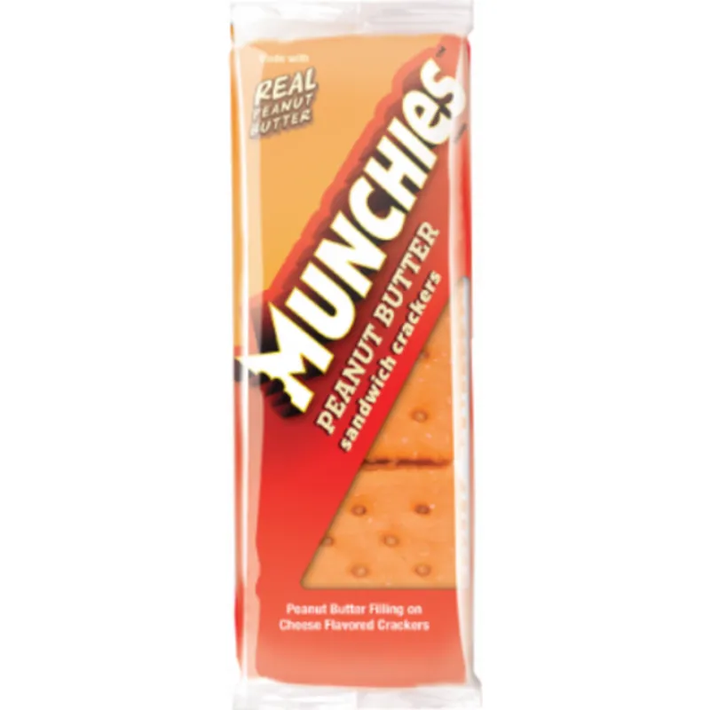 Munchies Sandwich Crackers Peanut Butter Filling On Cheese Flavored Crackers view 1