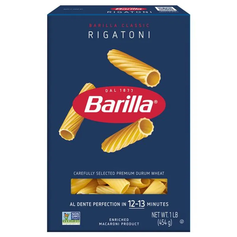 Barilla Rigatoni Pasta Box view 1