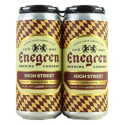 Enegren High Street Vienna-Style Lager 4pk 16 oz Cans