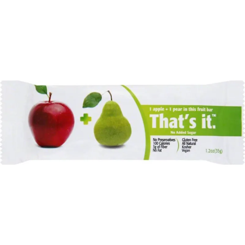 That's It Fruit Bar Apple + Pear view 1