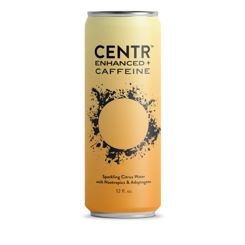 CENTR Enhanced Caffeine Sparkling Water Citrus view 1