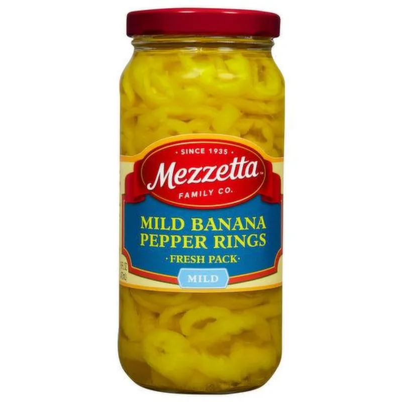 Mezzetta Mild Banana Pepper Rings Deli-Sliced view 1