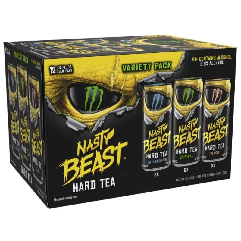Monster Brew Nasty Beast Hard Tea Variety view 1