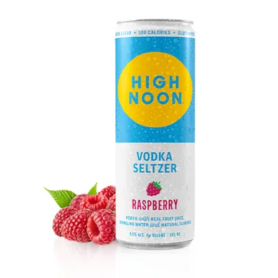 High Noon Raspberry Vodka Seltzer 4-pack 12 oz cans