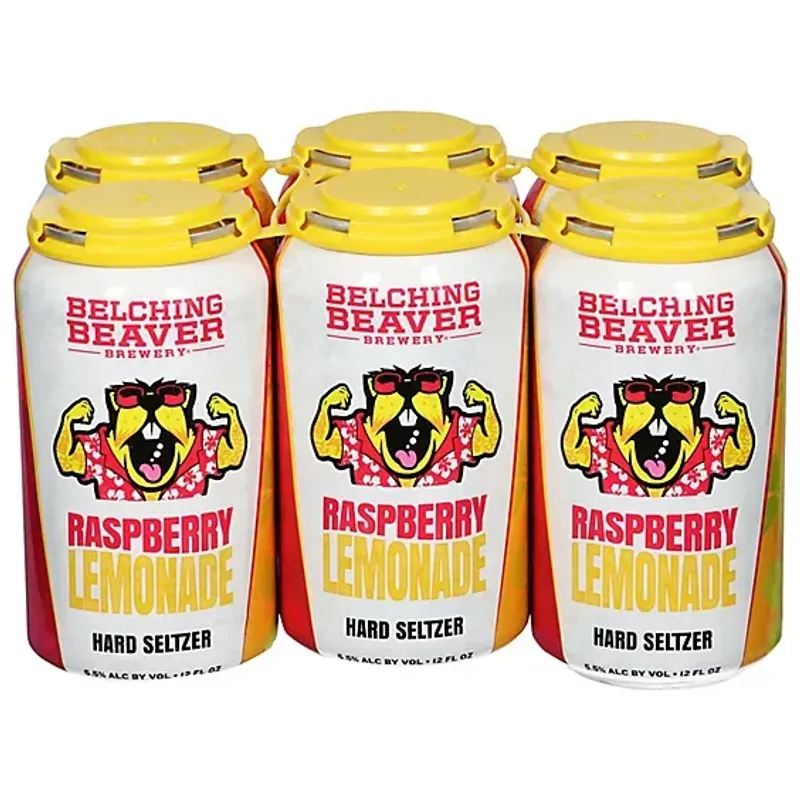 Belching Beaver Raspberry Lemonade Hard Seltzer view 1