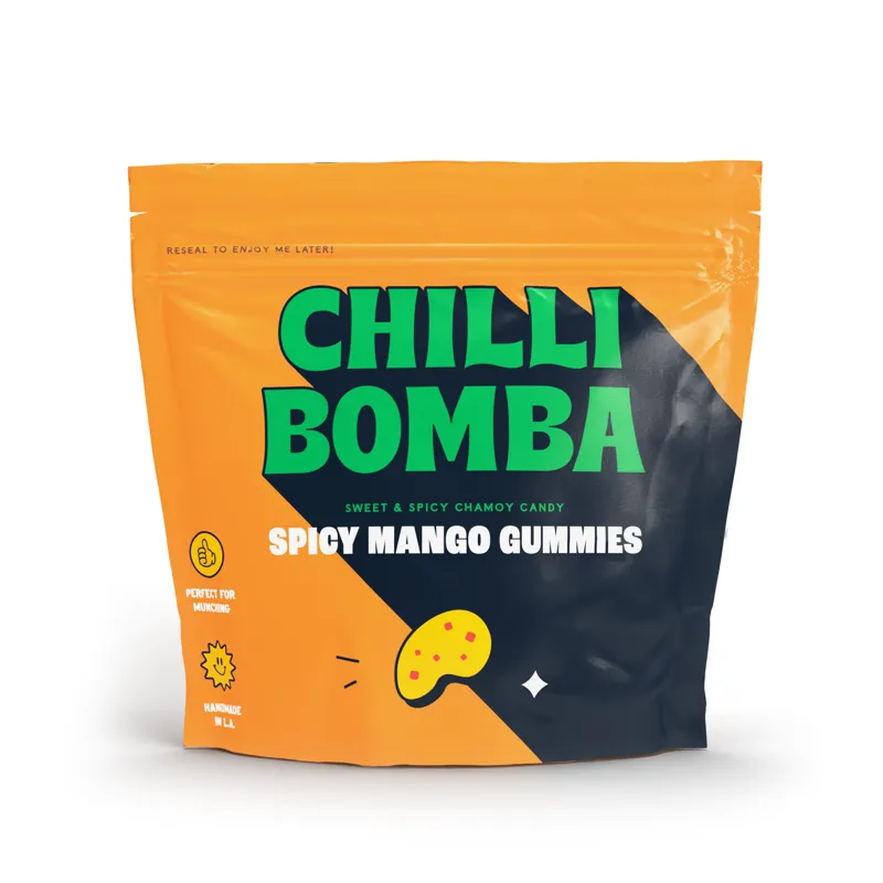Chilli Bomba Spicy Mango Gummies Bag view 1