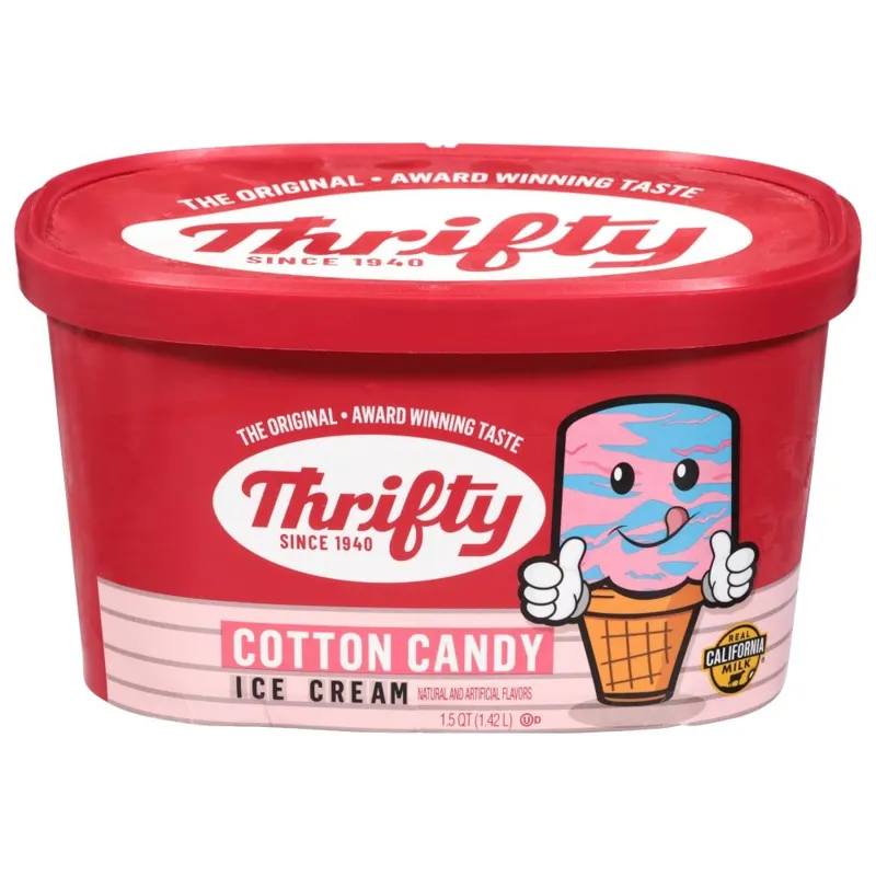 Thrifty Cotton Candy Ice Cream view 1