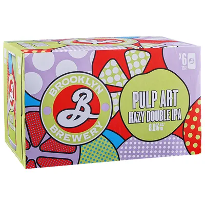 Brooklyn Brewery Pulp Art Hazy Double IPA 6 Pack 12 oz Can