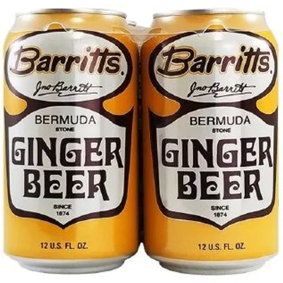 Barritt's Bermuda Stone Ginger Beer 4 Pack 12oz Cans