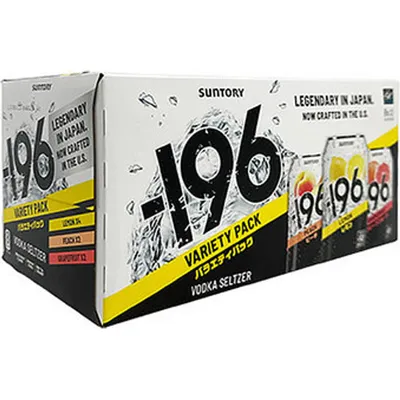 Suntory 196 Vokda Seltzer Variety Pack 8 Pack 12oz