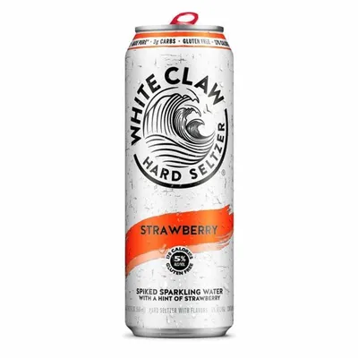 White Claw Hard Seltzer Strawberry 12 oz can