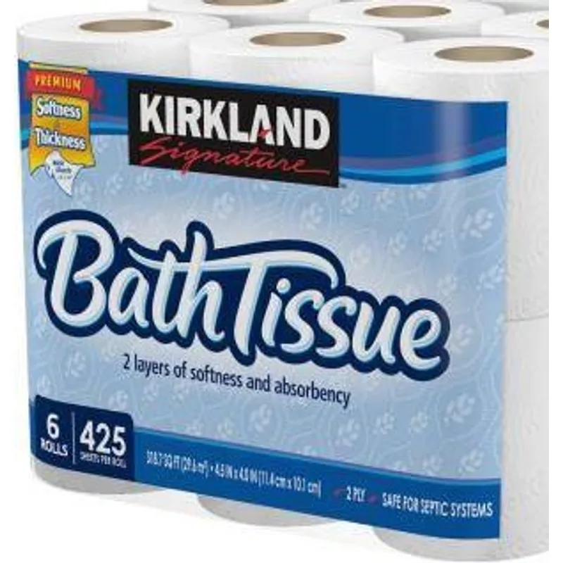Kirkland Signature 2 Ply Bath Tissue Roll view 1