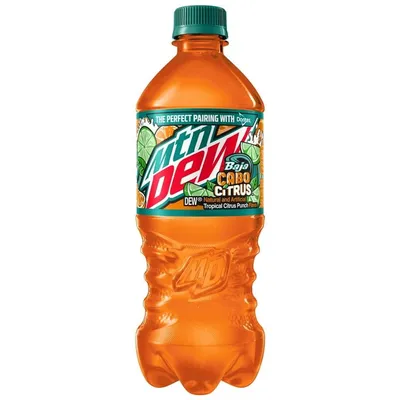 Mountain Dew Baja Cabo Citrus 20 oz Bottle