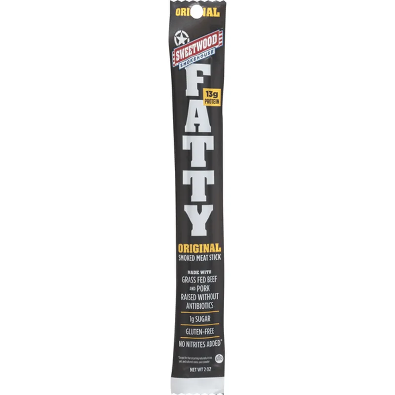 Sweetwood Fatty Original Smoked Meat Stick view 1