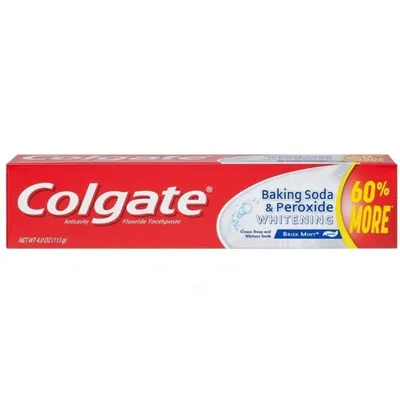 Colgate Baking Soda & Peroxide Whitening Toothpaste Brisk Mint 4 oz