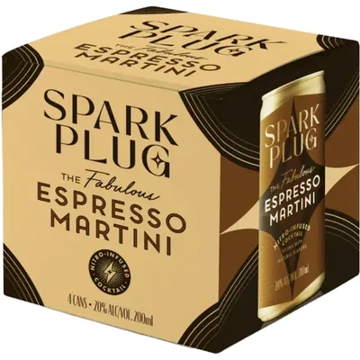 Spark Plug Espresso Martini 4 Pack 200ml Cans