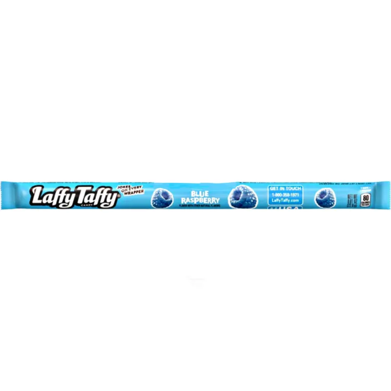 Laffy Taffy Blue Raspberry Candy Wrapper view 1