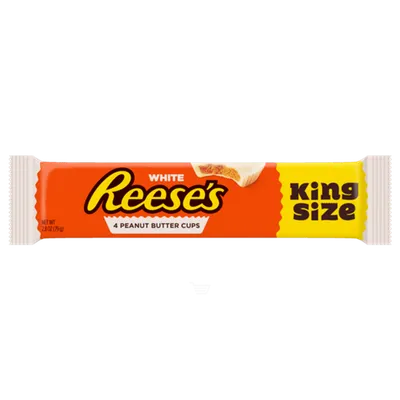Reese's White Creme Peanut Butter Cups Candy King Size Pack