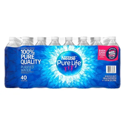 Nestlé Pure Life Purified Water 40 Pack 16.9 oz Bottles