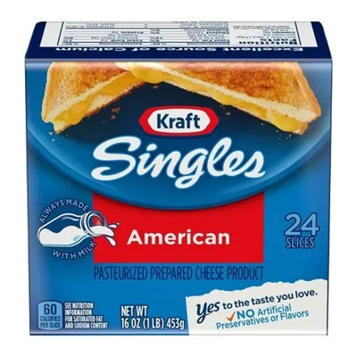 Kraft Singles American Cheese 24 Slices 16 oz