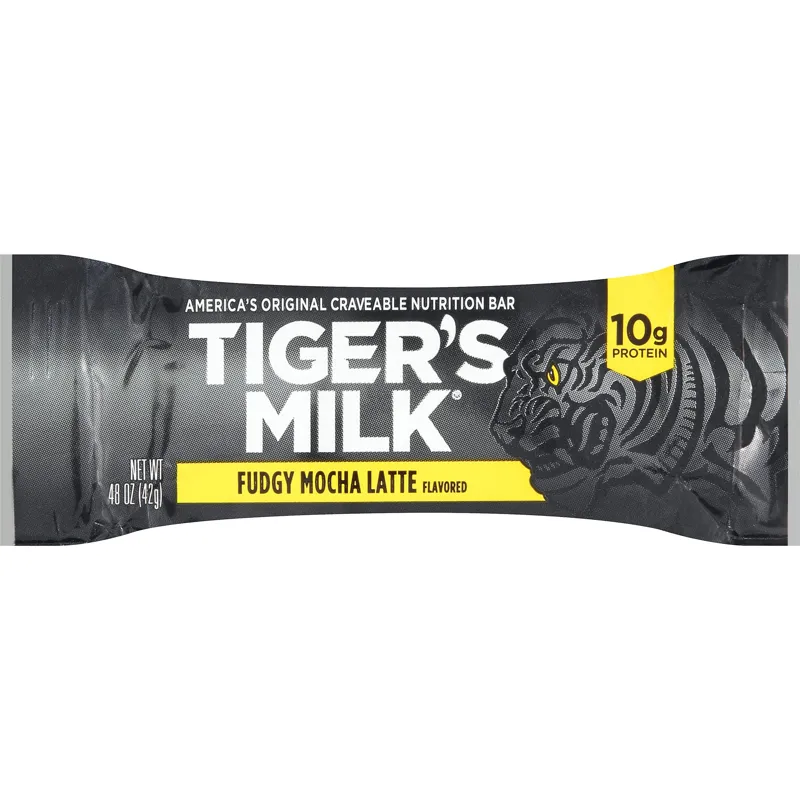 Tigers Milk Fudgy Mocha Latte Nutrition Bar view 1