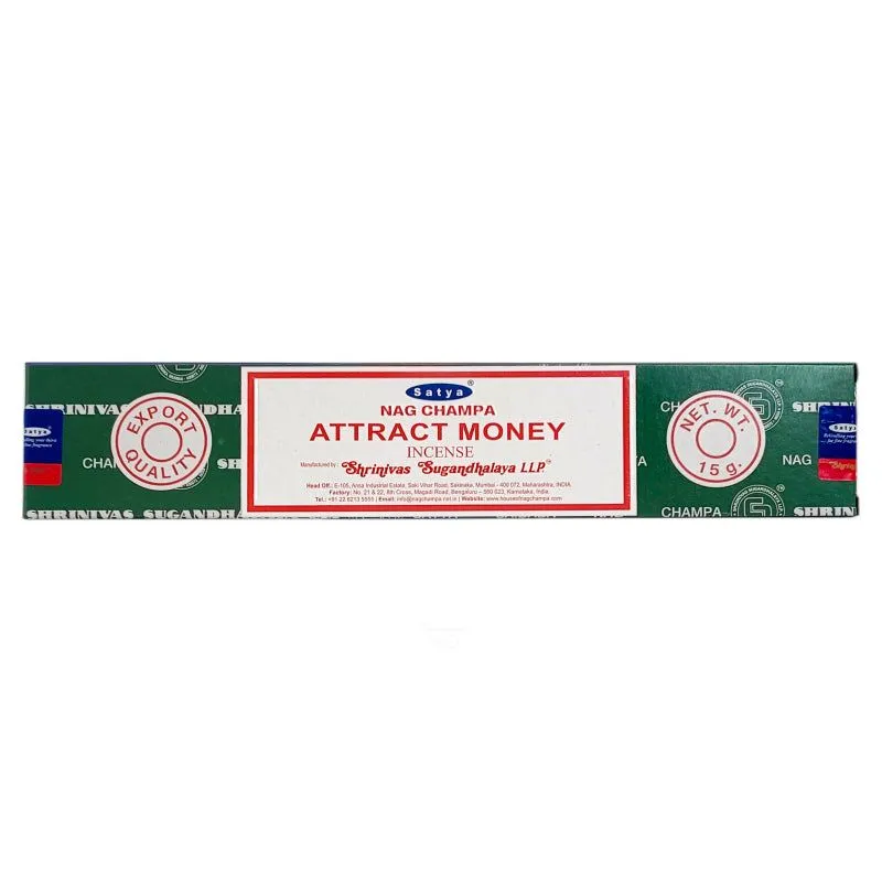 Satya Attract Money Incense Sticks Box view 1