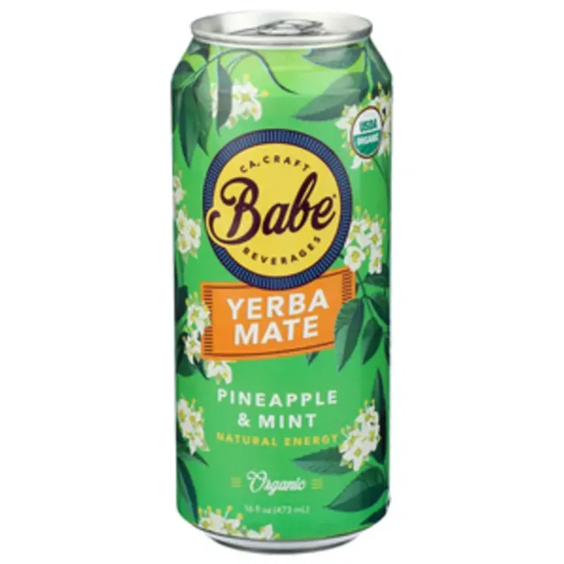 Babe Beverages Pineapple Mint Yerba Mate view 1