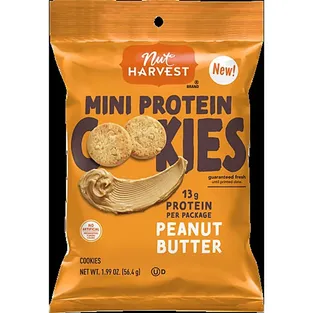 Nut Harvest Mini Protein Cookies Peanut Butter