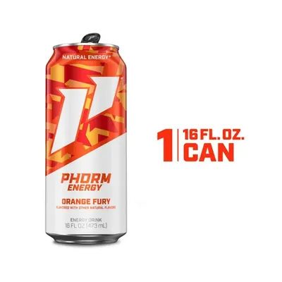 Phorm Energy Orange Fury 16 oz can