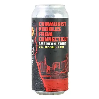 Paperback Brewing Communist Poodles from Connecticut American Stout 4 Pack 64 oz can