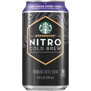 Starbucks Nitro Cold Brew Dark Cocoa Sweet Cream Flavored Premium Coffee Drink