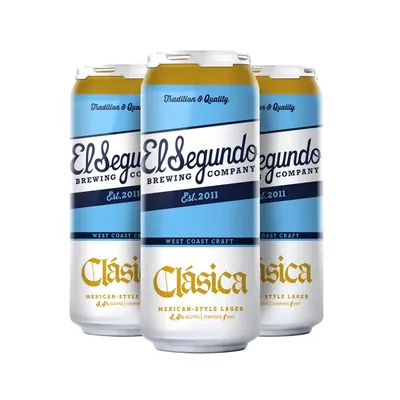 El Segundo Brewing Company Clasica Mexican-Style Lager 4-pack 64 oz cans