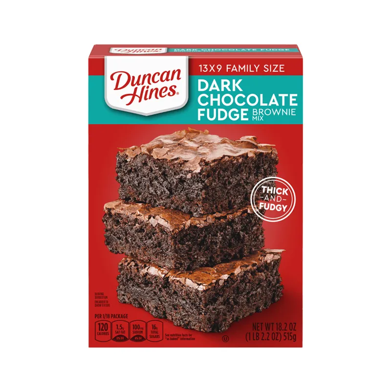 Duncan Hines Dark Chocolate Fudge Brownie Mix view 1