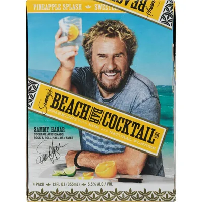 Sammy's Beach Bar Cocktail Pineapple Splash 4 Pack 48 oz
