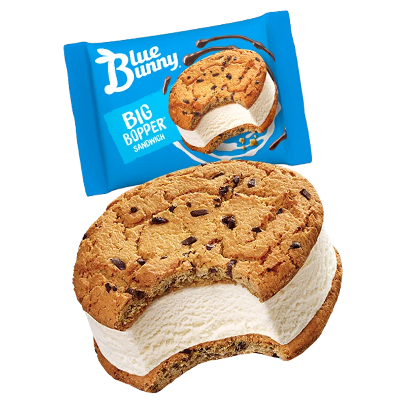 Blue Bunny Big Bopper Vanilla Ice Cream Sandwich view 1