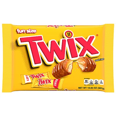 Twix Fun Size Caramel Cookie Chocolate Bars 10.83 oz