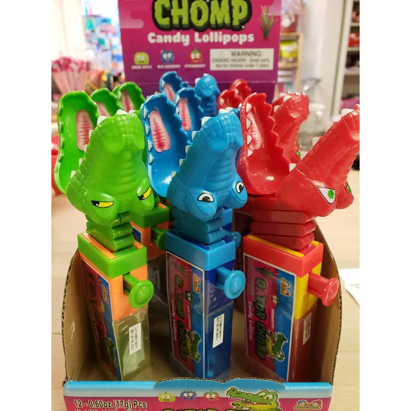 Kidsmania Gator Chomp Candy Lollipop Strawberry view 1