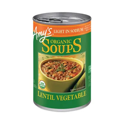 Amy's Organic Lentil Vegetable Soup 14.5 oz Can