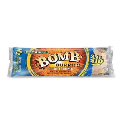 Don Miguel Bomb Burrito Chipotle Chicken 12 oz Bag